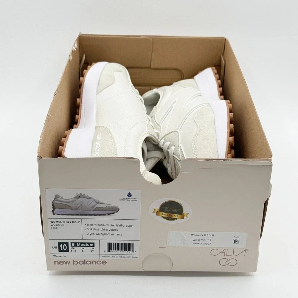 New Balance X Calia 327 Golf Spikeless Shoes Size 10 Womens Sand WG327SD NEW